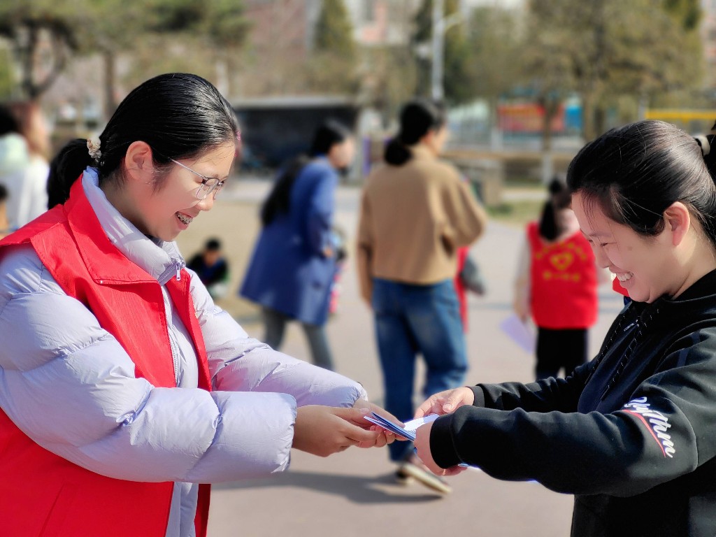 北京:军一社区开展青柠军娃志愿服务队节水宣传活动