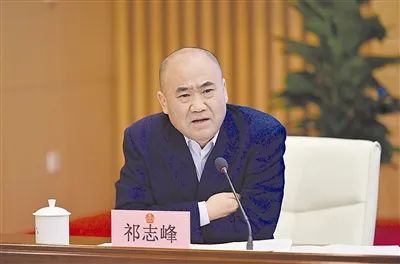 图为全国政协委员祁志峰参加座谈并发言。
