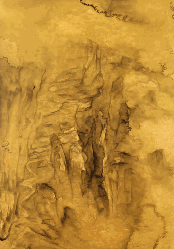太行幽谷图（国画）450×35cm-2015年-丘-挺
