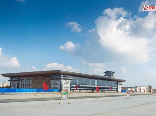 接近完成的现代化平壤国际机场，定于2015年投入使用。