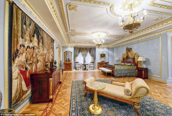 卢布下跌致俄富豪抛售豪宅 装修似皇宫价值6.6亿2