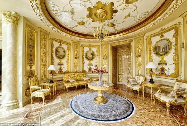 卢布下跌致俄富豪抛售豪宅 装修似皇宫价值6.6亿3