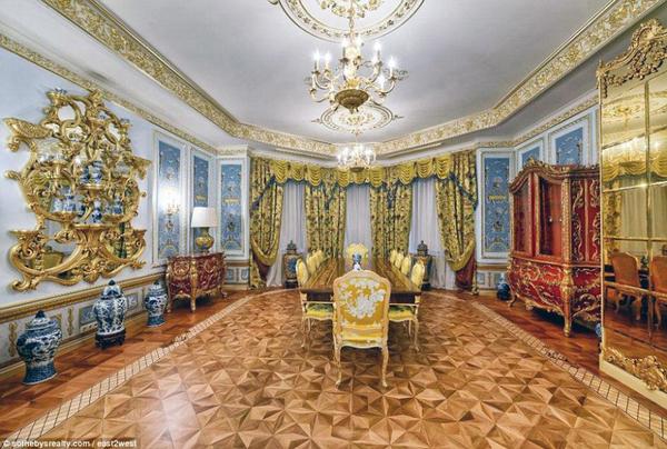 卢布下跌致俄富豪抛售豪宅 装修似皇宫价值6.6亿6