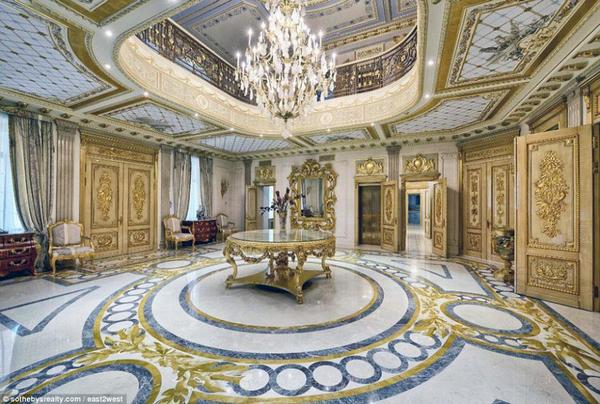 卢布下跌致俄富豪抛售豪宅 装修似皇宫价值6.6亿9