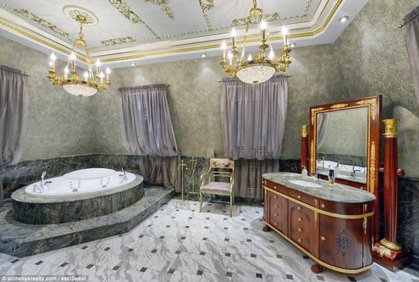 卢布下跌致俄富豪抛售豪宅 装修似皇宫价值6.6亿10