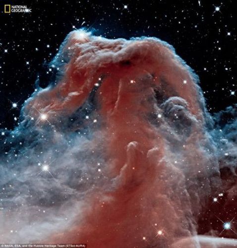 哈勃望远镜拍摄的马头星云。