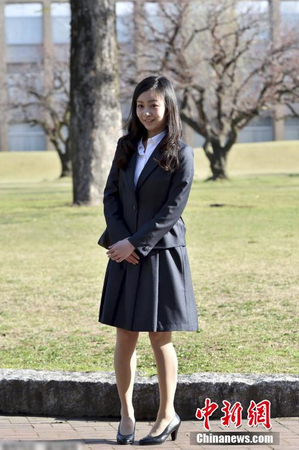 日本皇室最美公主佳子参加大学开学典礼4