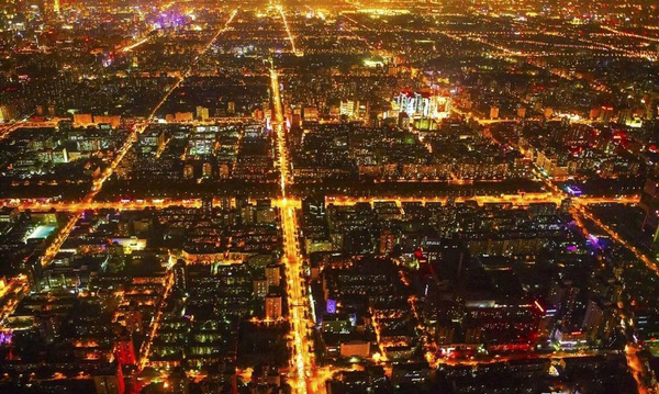 北京景观照明全部开启 夜景流光溢彩2