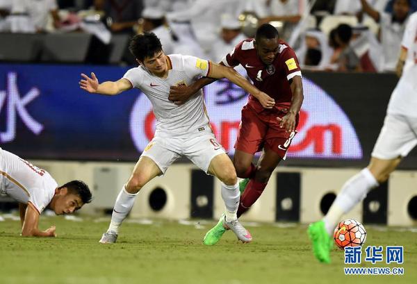 世界杯预选赛：中国不敌卡塔尔4
