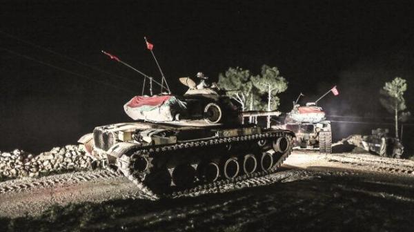 开入伊拉克领土的土耳其坦克