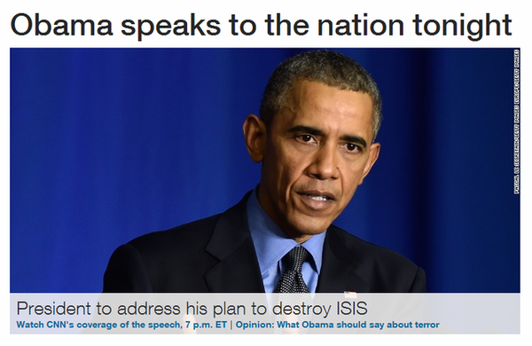 奥巴马发表反恐全国讲话