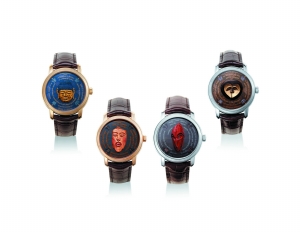 “江诗丹顿艺术大师面具系列腕表”，是罕见的把独创性设计、艺术、诗歌、工艺品和现代尖端技术融为一体的腕表之一。
