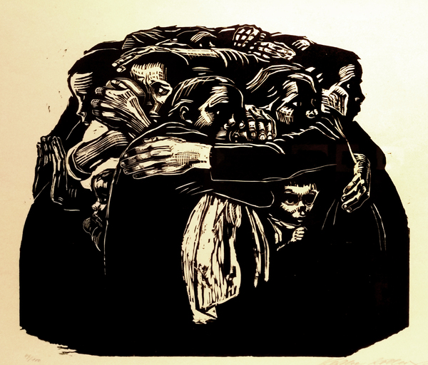 珂勒惠支版画《战争之六———母亲》