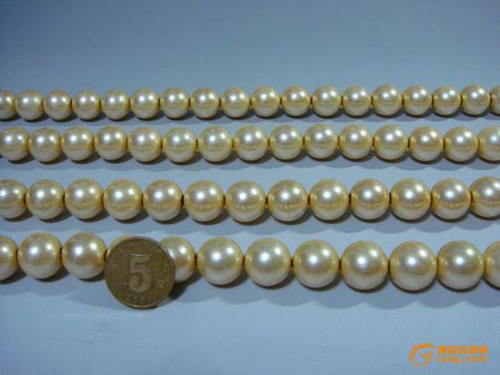 藏品尺寸/规格：东珠大珍珠108颗、珠子直径14mm