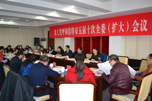 农工党呼和浩特市委召开五届十次全委（扩大）会议