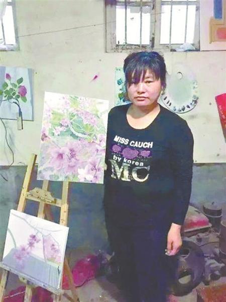 王珍风和她涂鸦的桃花