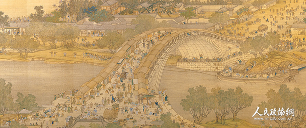 清“院本”《清明上河图》卷（局部） 现藏于台北故宫博物院