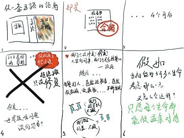 　常州外国语学校学生绘制的关于“毒地事件”的漫画。家长供图