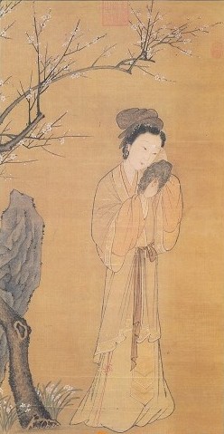 《梅花仕女图》 台北故宫博物院藏