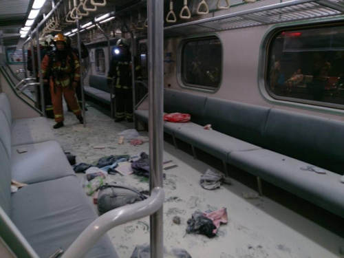 台铁松山车站列车爆炸已25人伤其中2人重伤（图）