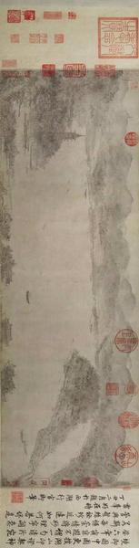 《西湖图卷》 宋 李嵩 纵26.7厘米，横85厘米，
上海博物馆藏