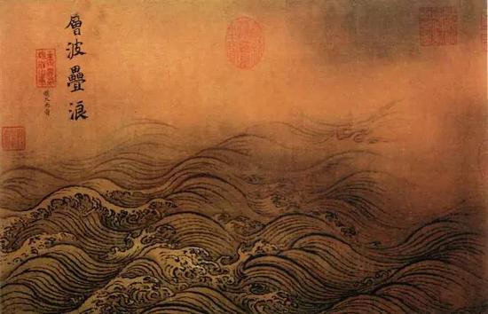 《水图》（局部）宋 马远，绢本设色
北京故宫博物院藏