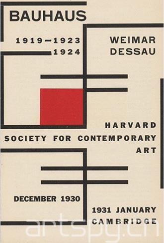 1930年哈佛大学包豪斯主题展图册