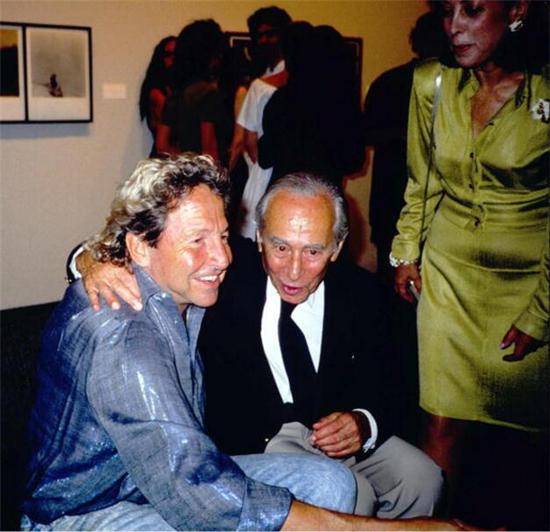 90年代的劳森伯格和里奥·卡斯特里。图片来源于网络