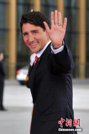 9月4日下午，加拿大总理特鲁多抵达杭州国际博览中心，出席G20杭州峰会开幕式。 <a target='_blank' href='http://www.chinanews.com/'>中新社</a>记者 金硕 摄