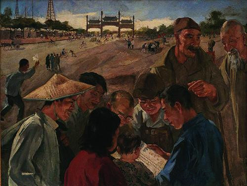 吴作人1949年作《解放南京号外》，成交价1232万元