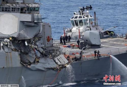当地时间6月17日凌晨，美国海军第七舰队“菲茨杰拉德”号驱逐舰在日本近海与一艘菲律宾籍货船相撞。