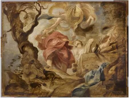 《亚伯拉罕献以撒》（Le Sacrifice d‘Isaac par Abraham），彼得·保罗·鲁本斯（Pierre Paul Rubens），卢浮宫博物馆，巴黎