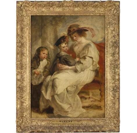 《Hélène Fourment与他的孩子》（Hélène Fourment et ses enfants），彼得·保罗·鲁本斯（Pierre Paul Rubens），卢浮宫博物馆，巴黎