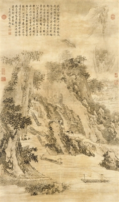 金廷标《雨景》，香港佳士得拍品，成交价856.8万元