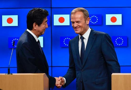欧盟日本敲定自贸协定：经济总量占全球GDP三成
