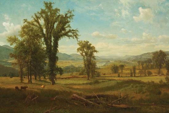 阿尔伯特·比尔史伯特，《新罕布什尔州克莱尔蒙特地区的康涅狄格河谷》，1868年