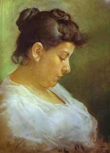 《母亲肖像》，1896