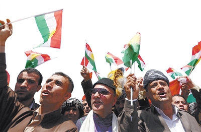库尔德人集会支持公投