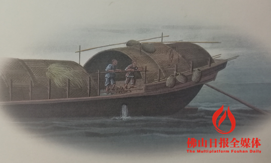 九江渔船的细节。