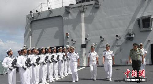 中国海军远航访问编队20国访问结束启程回国