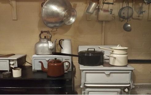 战时工作室厨房一角