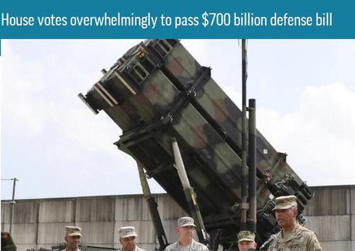 美通过7000亿国防法案，加快导弹防御系统建设