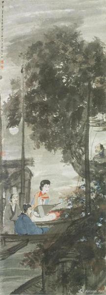 傅抱石，《琵琶行》，1944年作，南京博物院