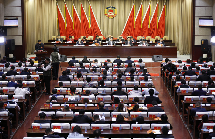 北京市大兴区政协五届二次会议举行大会发言