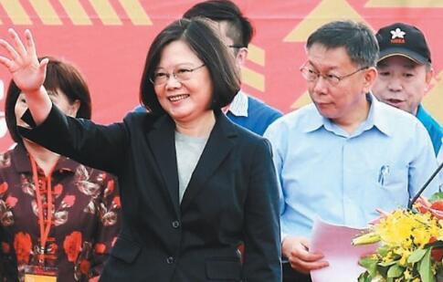 蔡英文日前接受专访时，呼吁台北市长柯文哲再次确认“台湾价值”。（图片来源：台湾《联合报》）