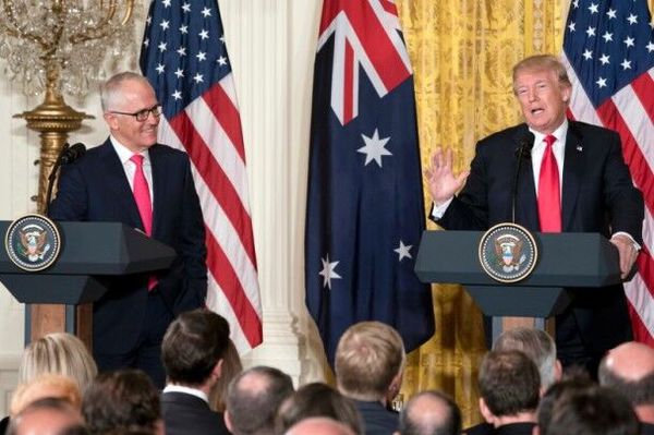 被怒挂电话的澳总理访美 特朗普:咱们关系非常好!