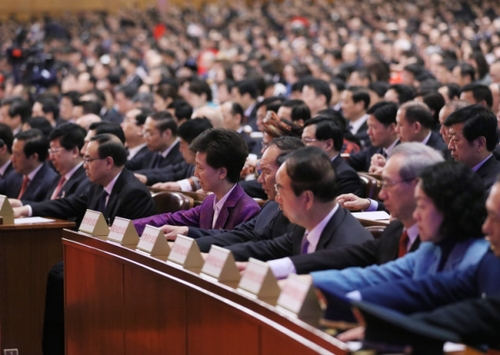 （5）十三届全国人大一次会议举行第五次全体会议