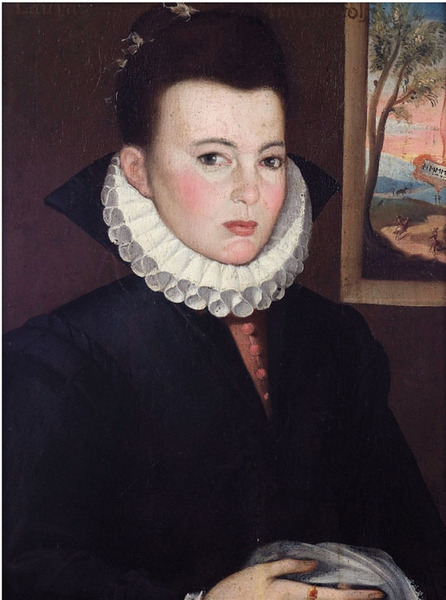比利时弗拉芒画派 侯爵夫人 l57×42cm 16世纪