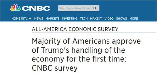 近10年最高纪录!54%美国人认为本国经济表现极好