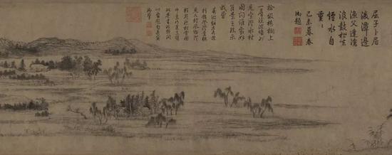 赵孟頫《水村图》卷（局部） 故宫博物院藏